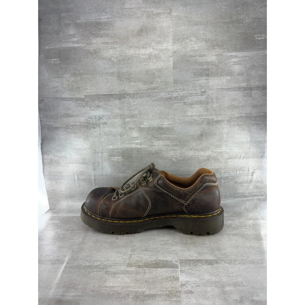 Dr Martens 10940 Brown Leather Lace Up Lug Sole Oxford Shoes Men Sz 10